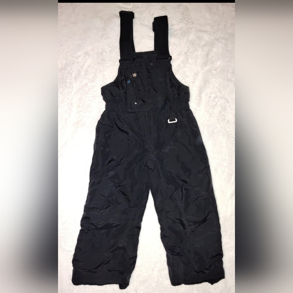 Black Snow Bib Overalls